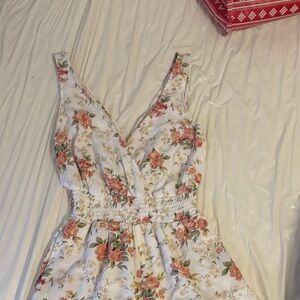 Floral Sleeveless Romper